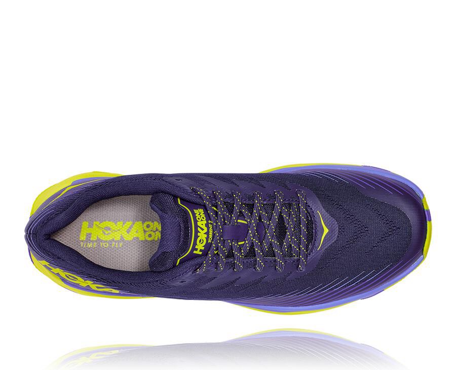 Hoka One One Trailsko Herre - Torrent 2 - Blå/Grøn - 564917NAE